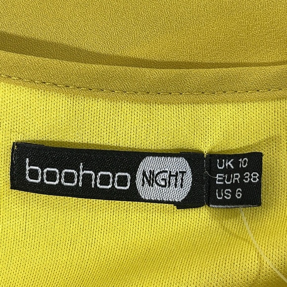 Tia Twist Front Ruched Sleeve Shift Dress Size 6 - Picture 8 of 11